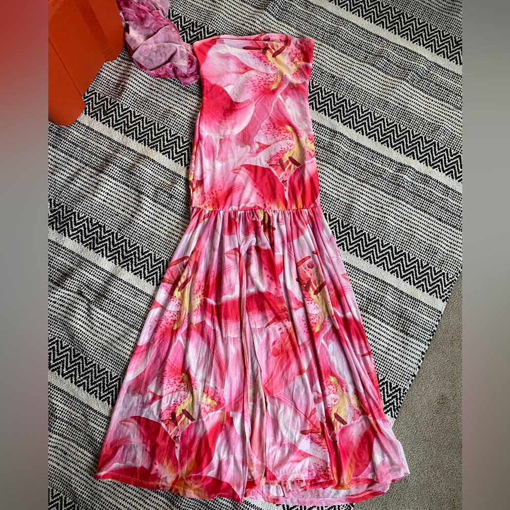 Floral Pink Maxi Dress